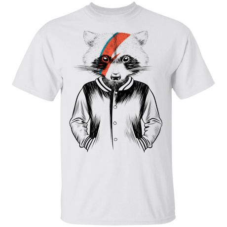 T-Shirts White / YXS Raccoon Bowie Youth T-Shirt