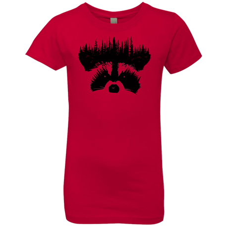 T-Shirts Red / YXS Raccoon Eyes Girls Premium T-Shirt