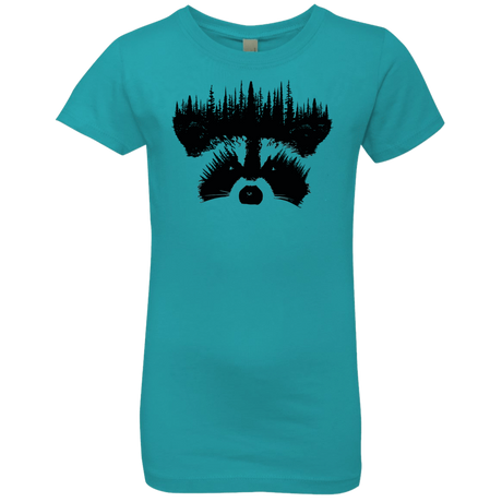 T-Shirts Tahiti Blue / YXS Raccoon Eyes Girls Premium T-Shirt