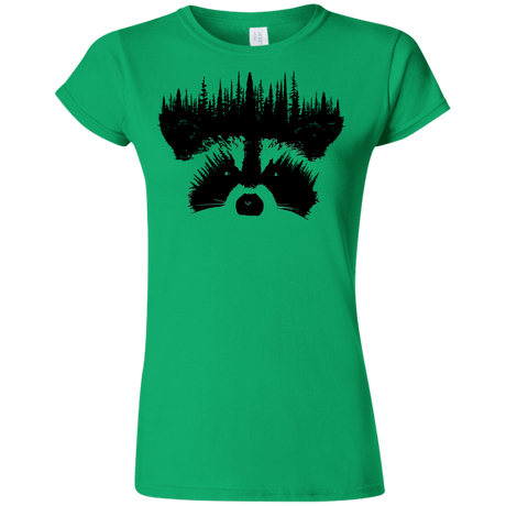 T-Shirts Irish Green / S Raccoon Eyes Junior Slimmer-Fit T-Shirt