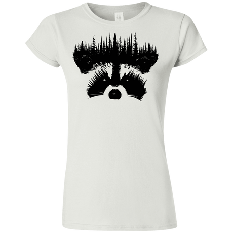T-Shirts White / S Raccoon Eyes Junior Slimmer-Fit T-Shirt