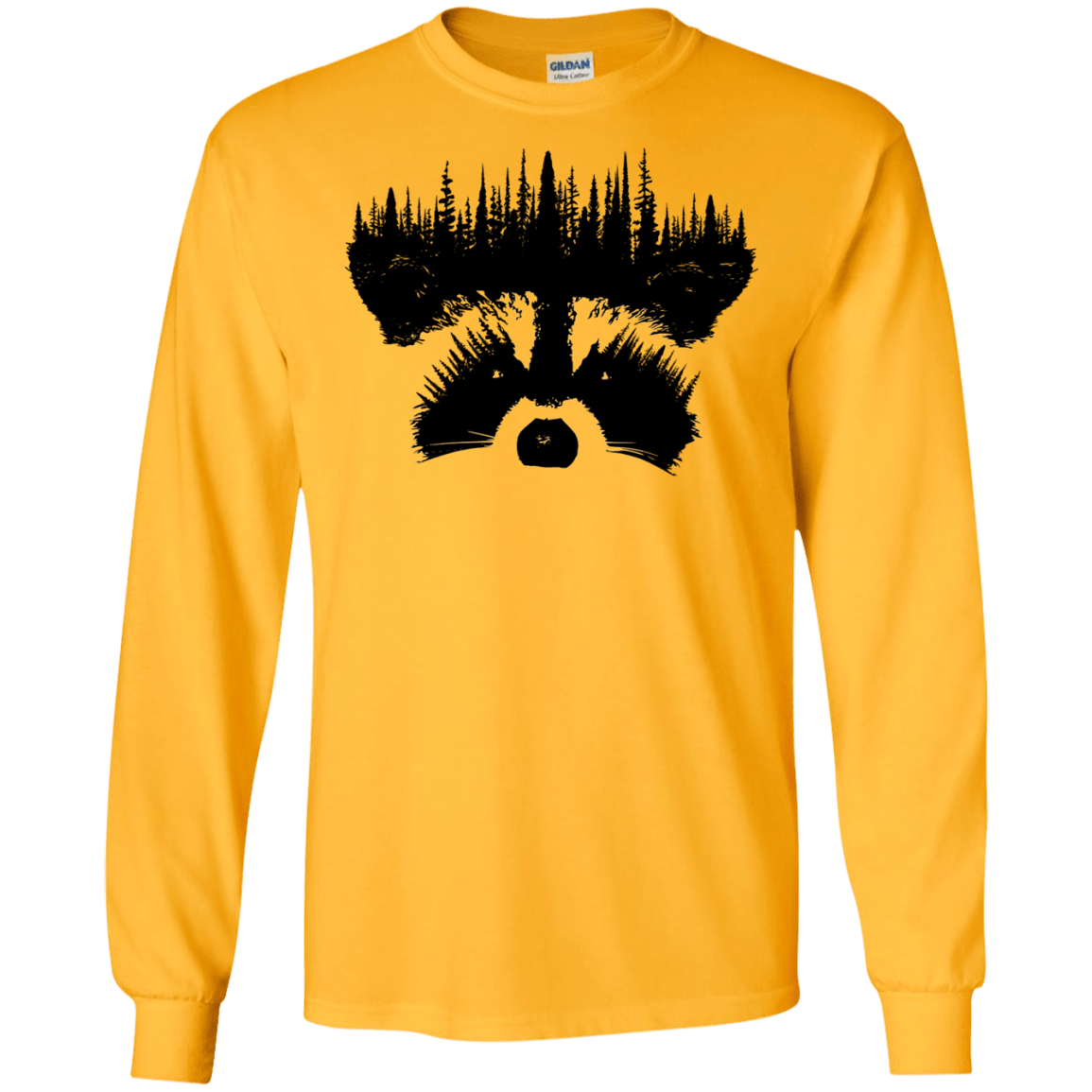 Raccoon Eyes Men's Long Sleeve T-Shirt