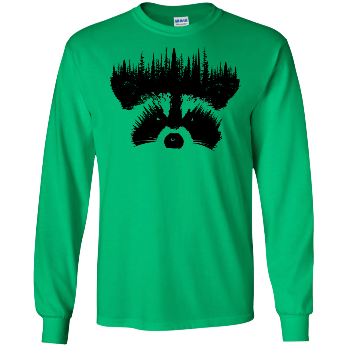 Raccoon Eyes Men's Long Sleeve T-Shirt