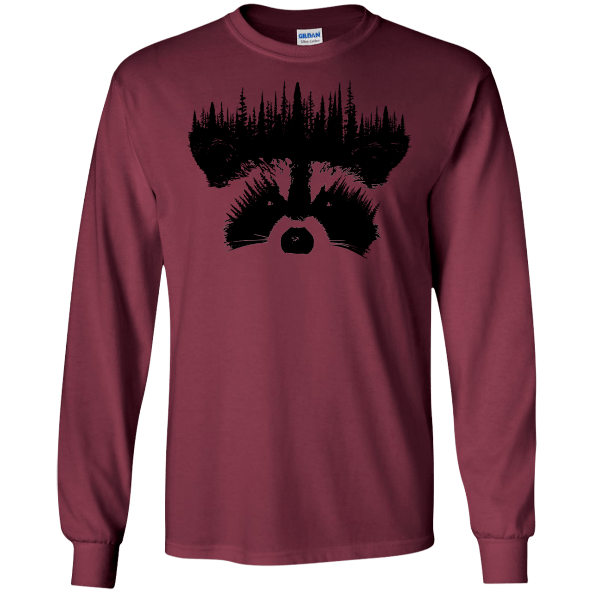 Raccoon Eyes Men's Long Sleeve T-Shirt