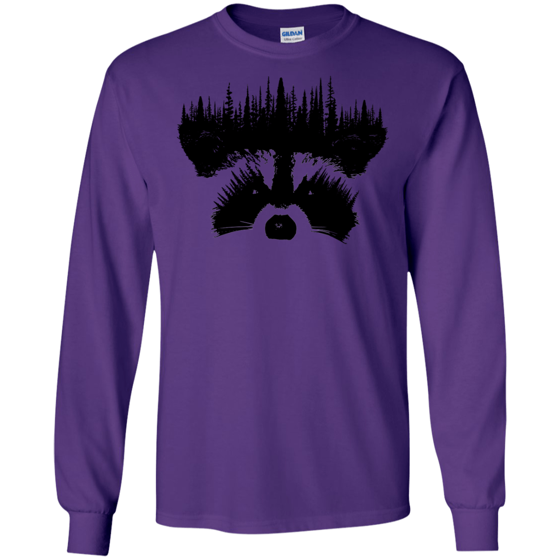 Raccoon Eyes Men's Long Sleeve T-Shirt