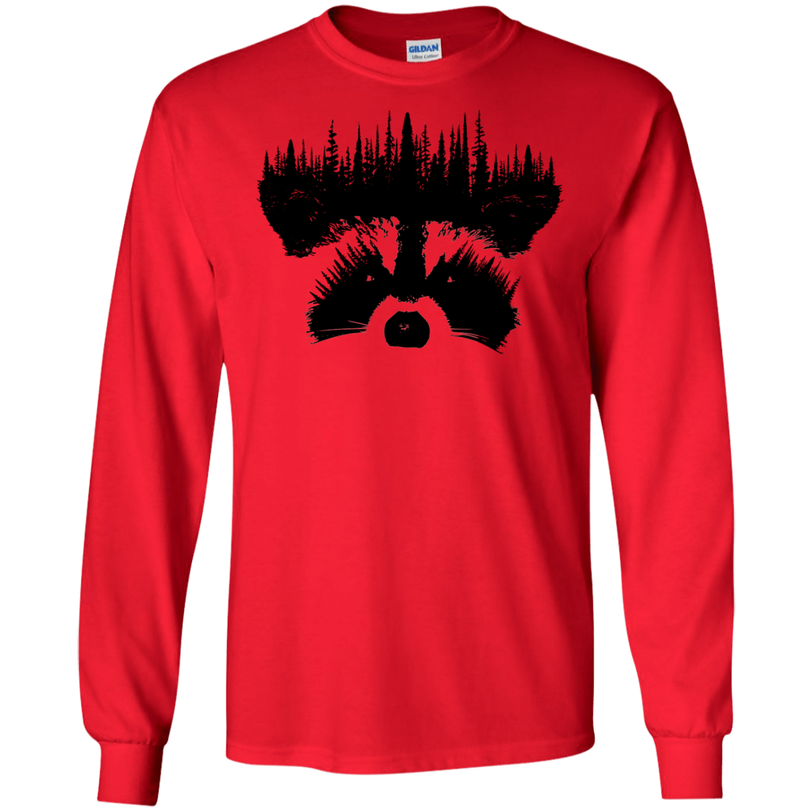 Raccoon Eyes Men's Long Sleeve T-Shirt