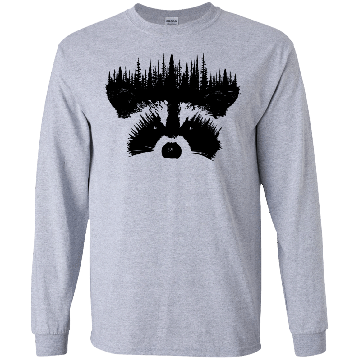 Raccoon Eyes Men's Long Sleeve T-Shirt