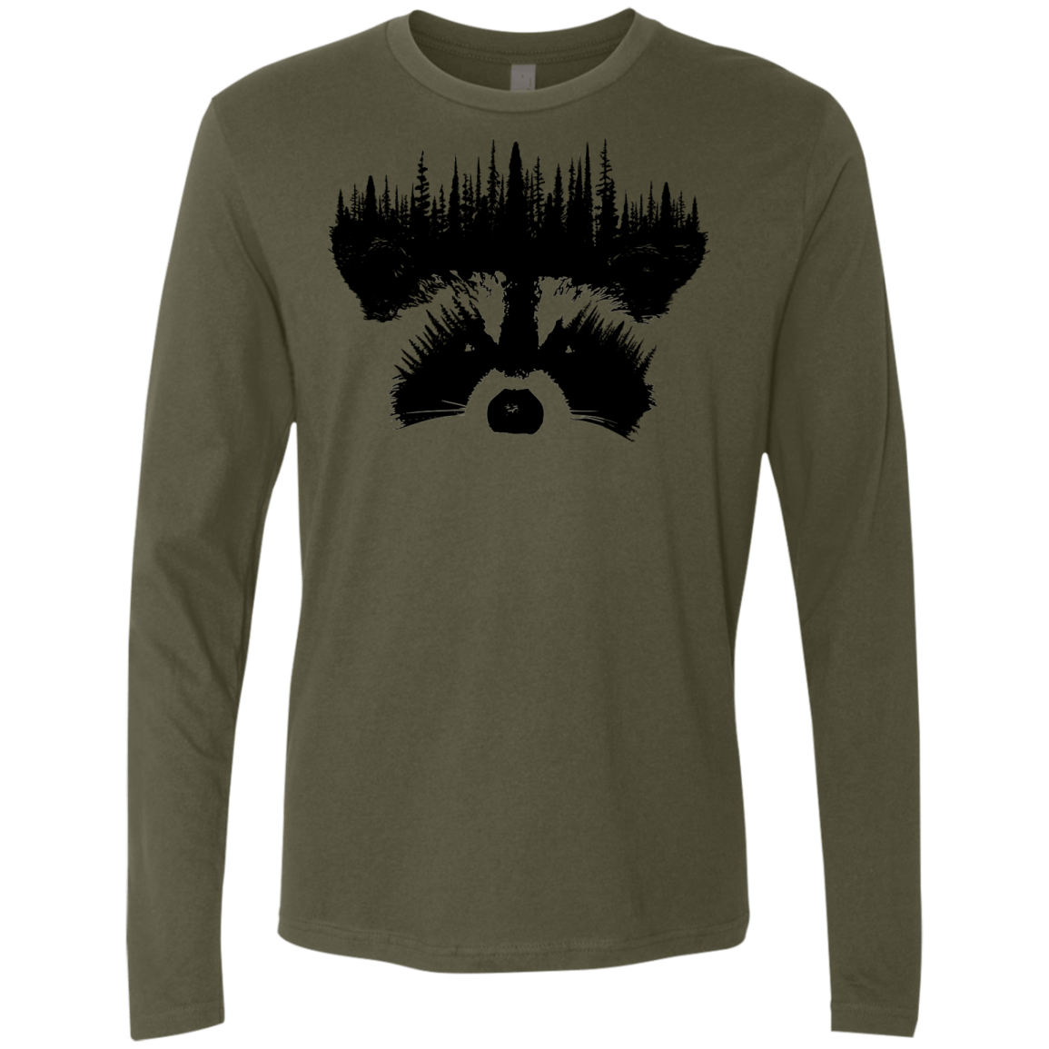 Raccoon Eyes Men's Premium Long Sleeve