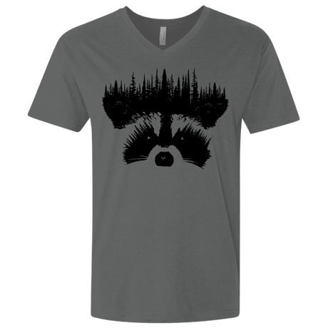T-Shirts Heavy Metal / X-Small Raccoon Eyes Men's Premium V-Neck