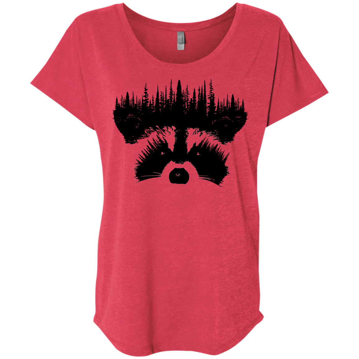 Raccoon Eyes Triblend Dolman Sleeve