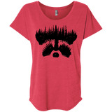 Raccoon Eyes Triblend Dolman Sleeve