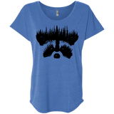 Raccoon Eyes Triblend Dolman Sleeve