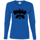 T-Shirts Royal / S Raccoon Eyes Women's Long Sleeve T-Shirt
