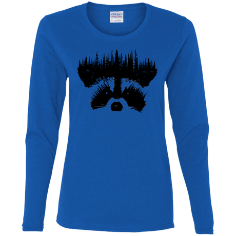 T-Shirts Royal / S Raccoon Eyes Women's Long Sleeve T-Shirt