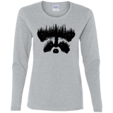 T-Shirts Sport Grey / S Raccoon Eyes Women's Long Sleeve T-Shirt