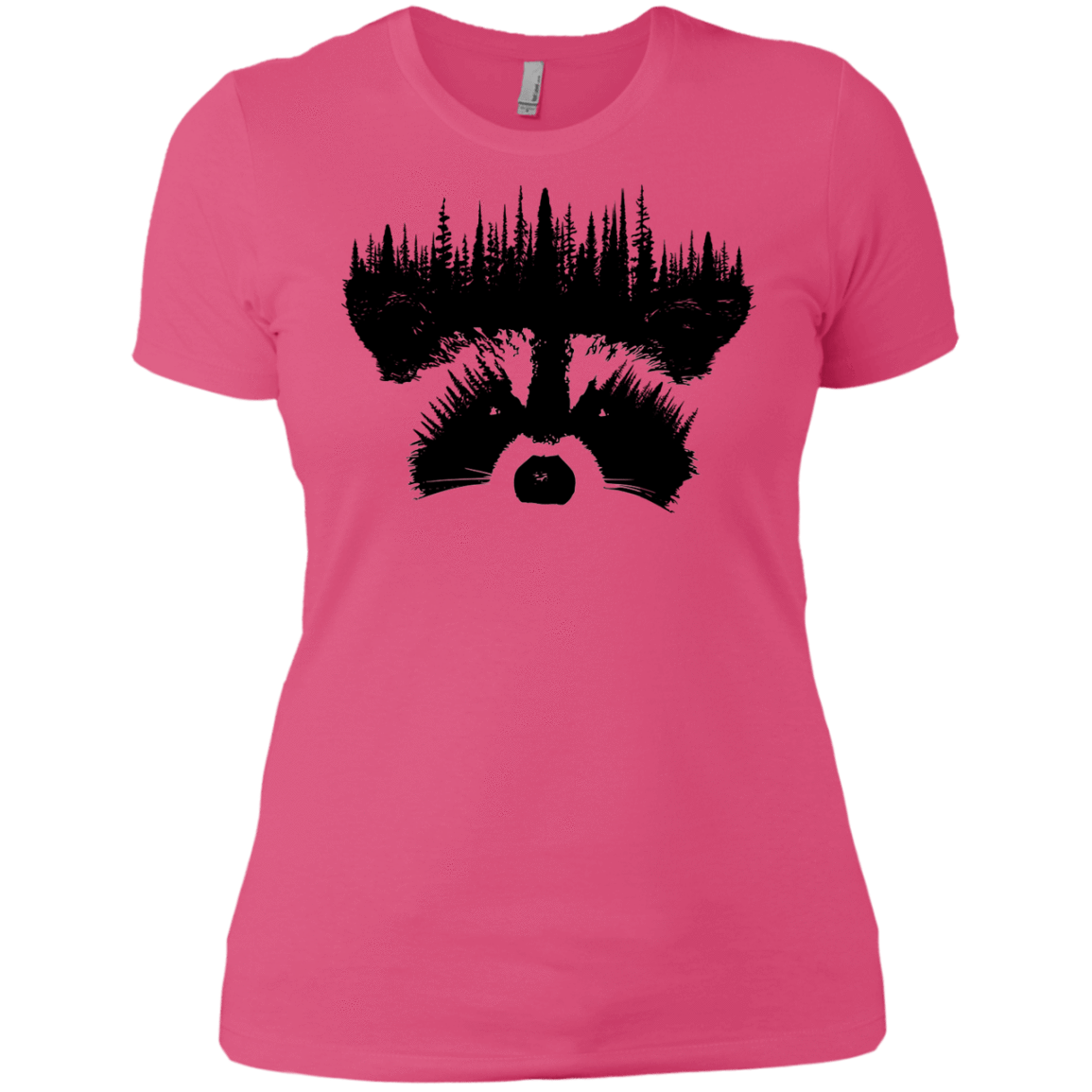 T-Shirts Hot Pink / X-Small Raccoon Eyes Women's Premium T-Shirt