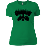 T-Shirts Kelly Green / X-Small Raccoon Eyes Women's Premium T-Shirt