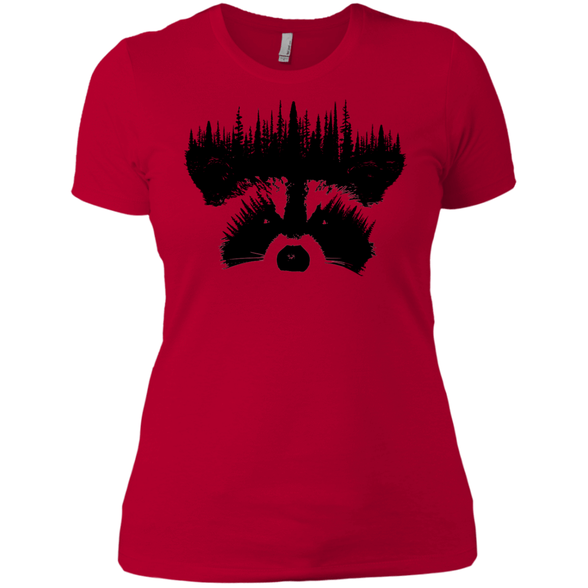 T-Shirts Red / X-Small Raccoon Eyes Women's Premium T-Shirt
