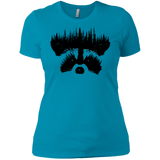 T-Shirts Turquoise / X-Small Raccoon Eyes Women's Premium T-Shirt