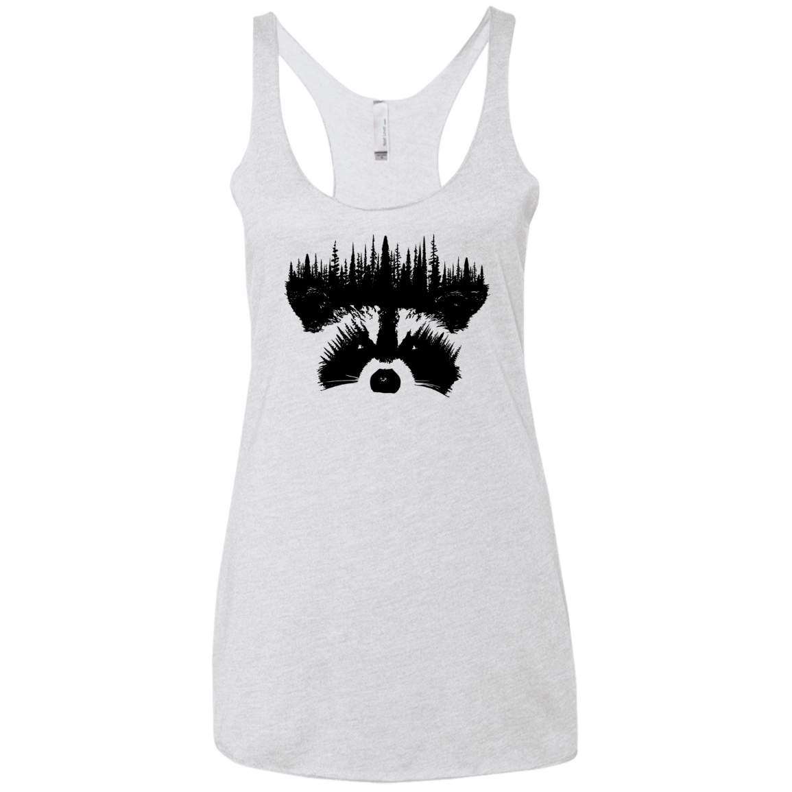 Raccoon Eyes Women's Triblend Racerback Tank
