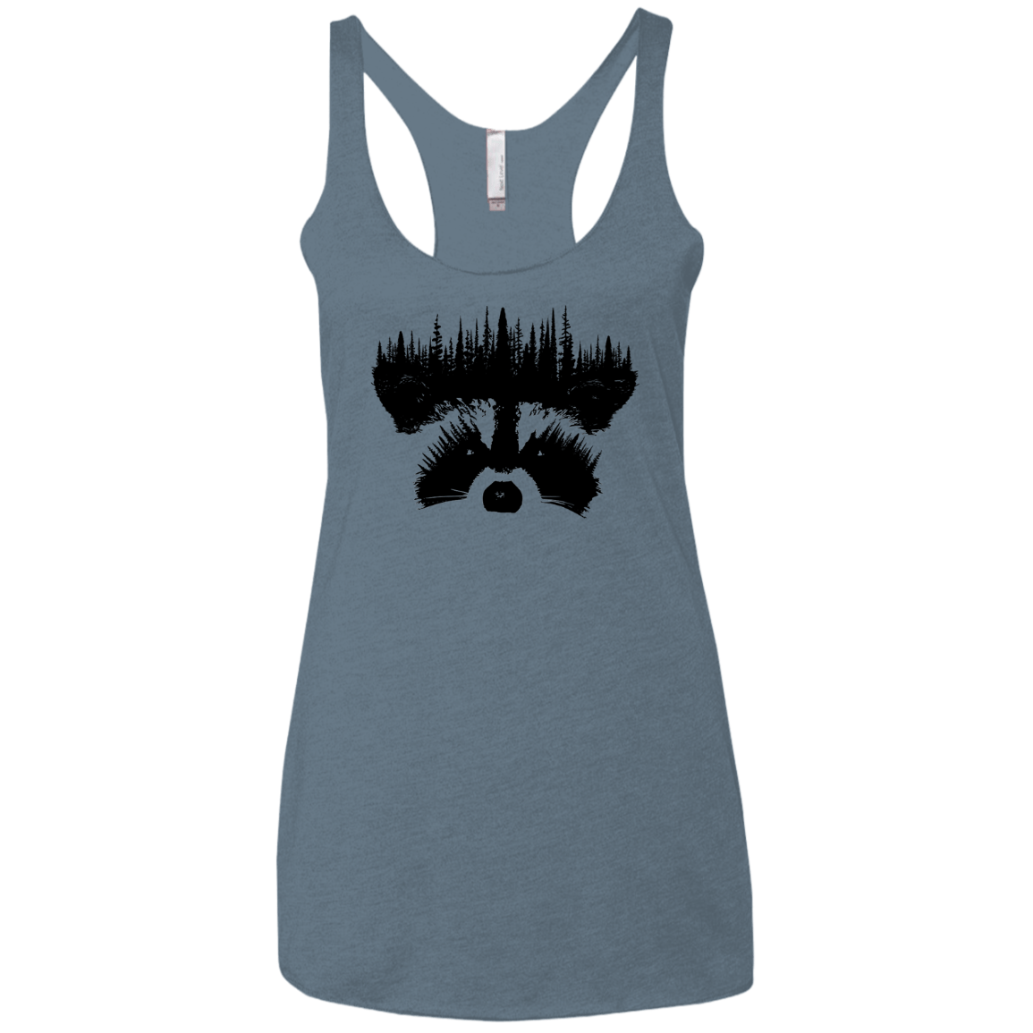 Raccoon Eyes Women's Triblend Racerback Tank