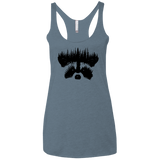 Raccoon Eyes Women's Triblend Racerback Tank