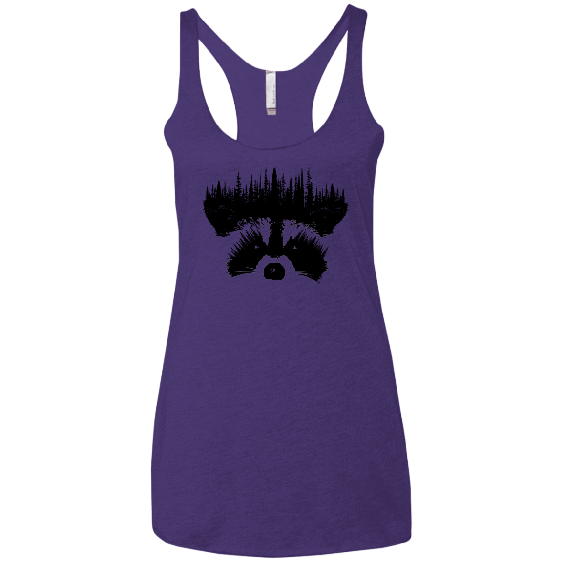 Raccoon Eyes Women's Triblend Racerback Tank