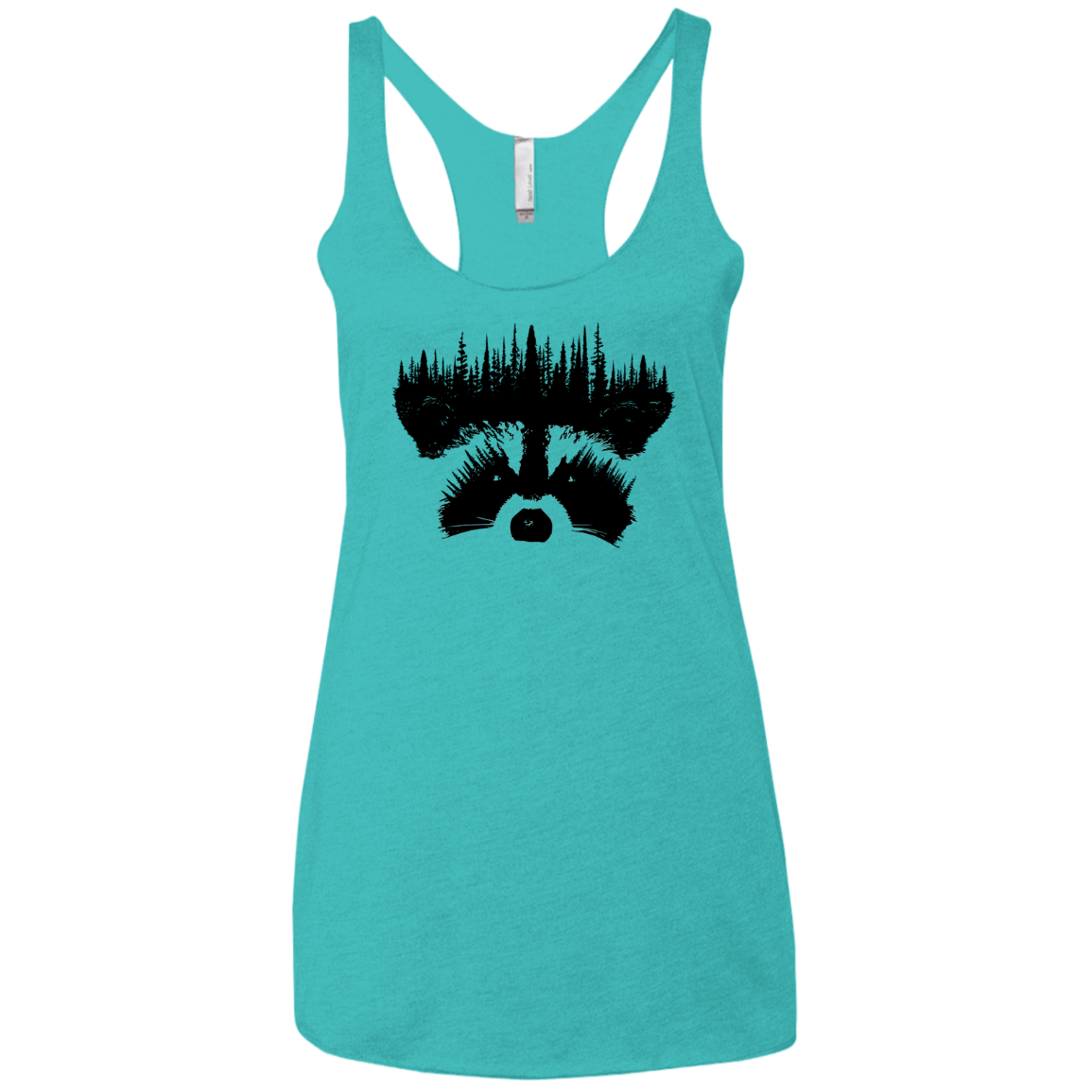 Raccoon Eyes Women's Triblend Racerback Tank