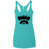 Raccoon Eyes Women's Triblend Racerback Tank