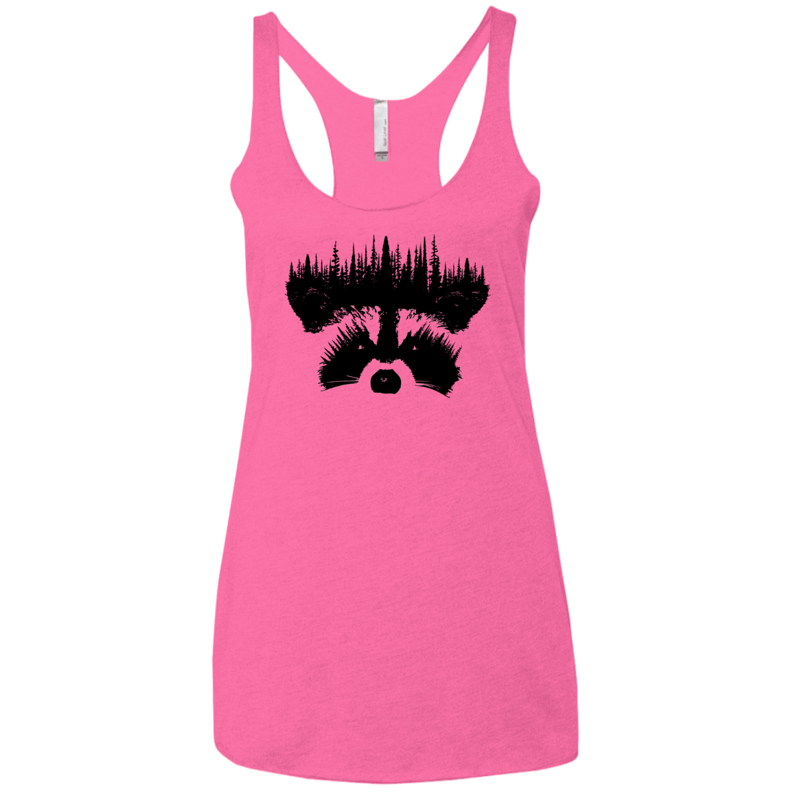 Raccoon Eyes Women's Triblend Racerback Tank