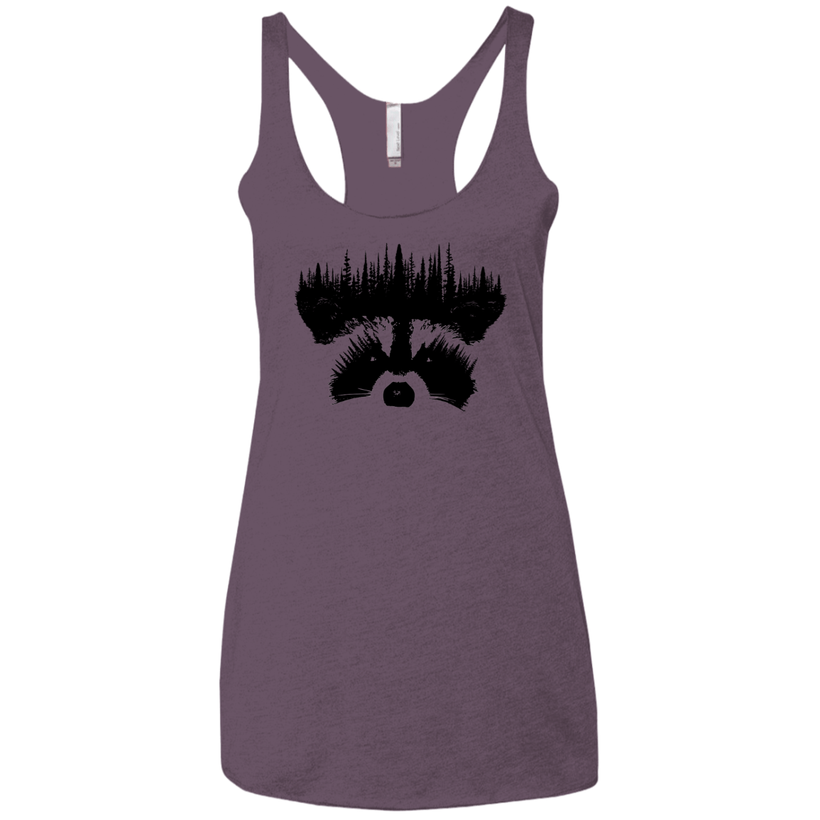 Raccoon Eyes Women's Triblend Racerback Tank