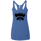 Raccoon Eyes Women's Triblend Racerback Tank