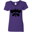 T-Shirts Purple / S Raccoon Eyes Women's V-Neck T-Shirt