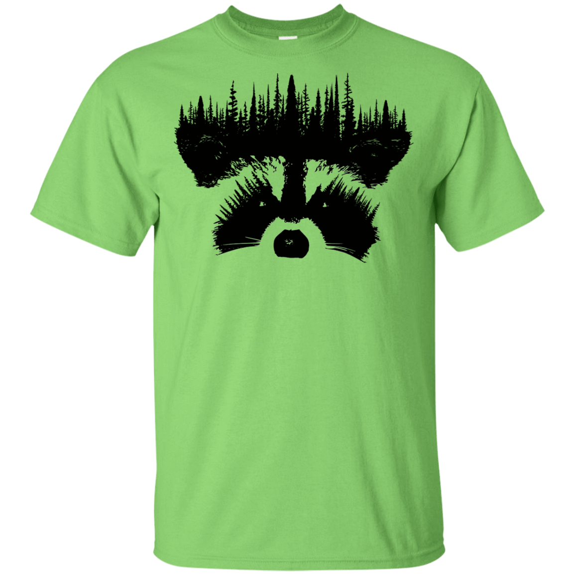 T-Shirts Lime / YXS Raccoon Eyes Youth T-Shirt