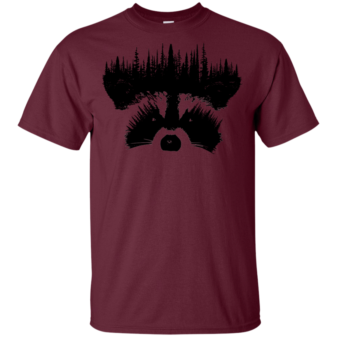 T-Shirts Maroon / YXS Raccoon Eyes Youth T-Shirt