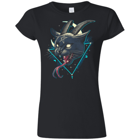 T-Shirts Black / S Rad Devil Cat Junior Slimmer-Fit T-Shirt