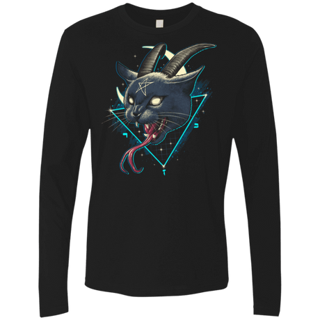 T-Shirts Black / S Rad Devil Cat Men's Premium Long Sleeve