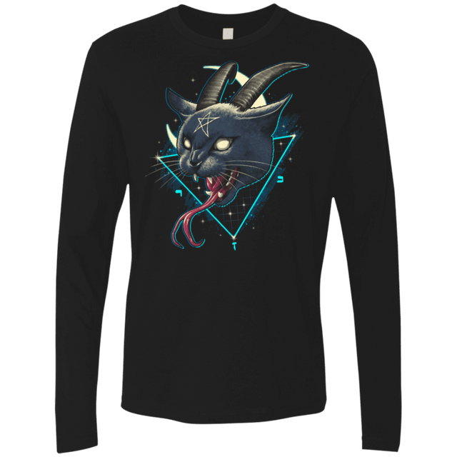 T-Shirts Black / S Rad Devil Cat Men's Premium Long Sleeve