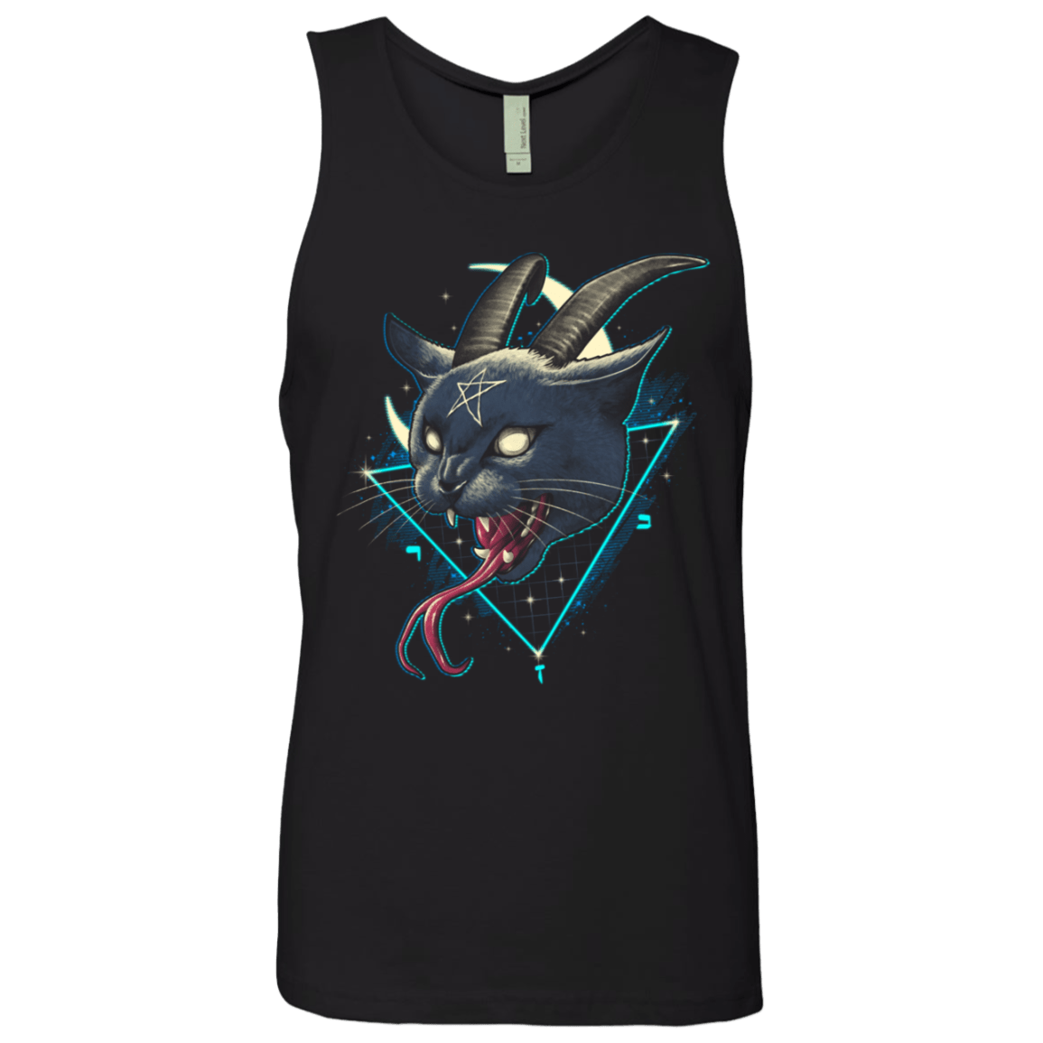 T-Shirts Black / S Rad Devil Cat Men's Premium Tank Top