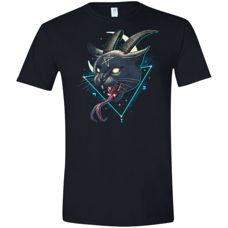 T-Shirts Black / X-Small Rad Devil Cat Men's Semi-Fitted Softstyle