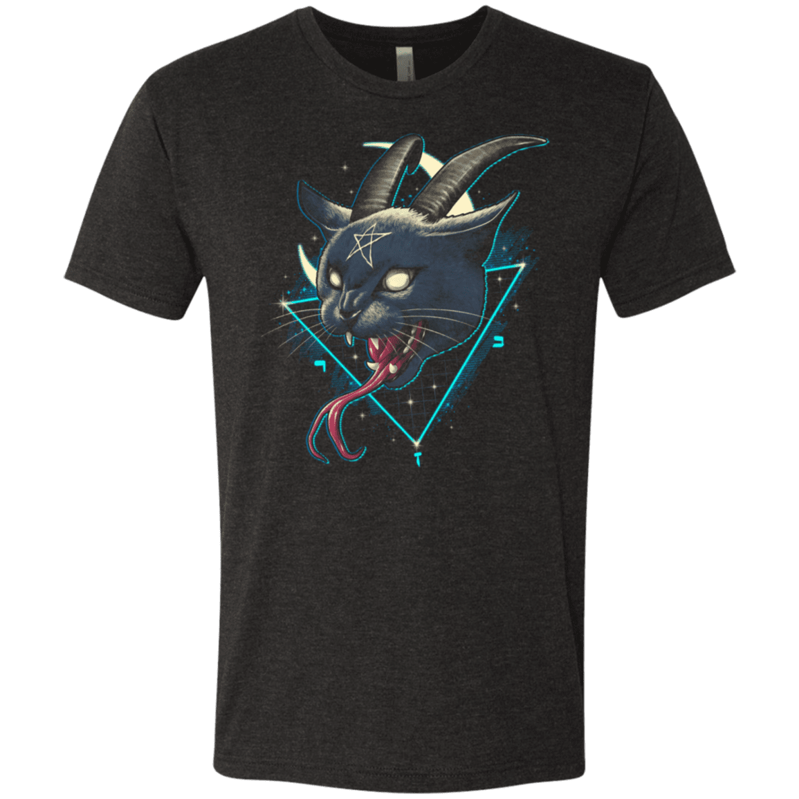 T-Shirts Vintage Black / S Rad Devil Cat Men's Triblend T-Shirt