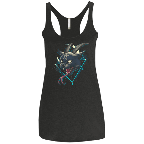 T-Shirts Vintage Black / X-Small Rad Devil Cat Women's Triblend Racerback Tank