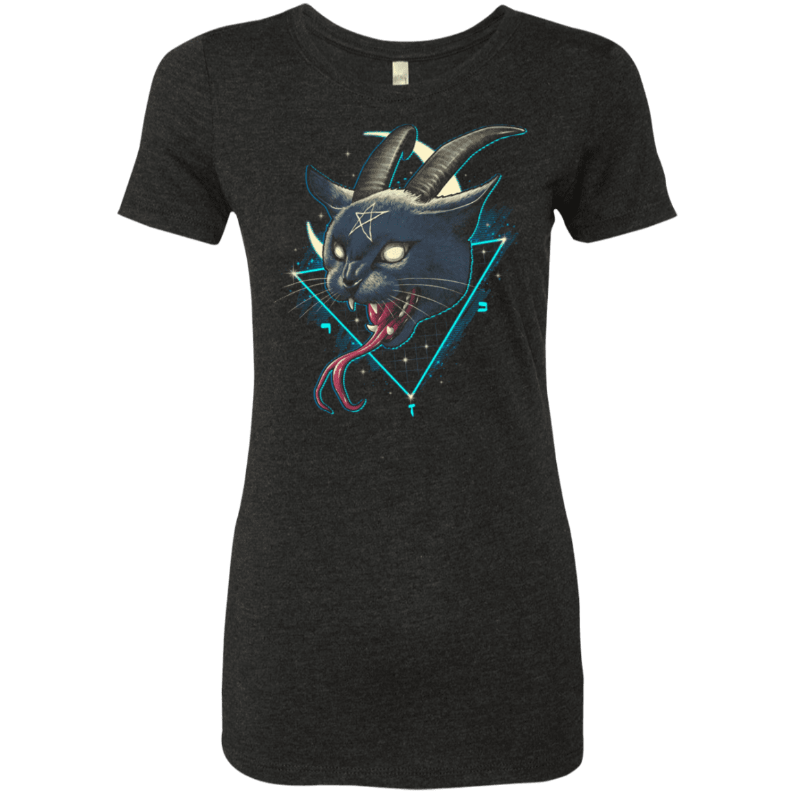 T-Shirts Vintage Black / S Rad Devil Cat Women's Triblend T-Shirt