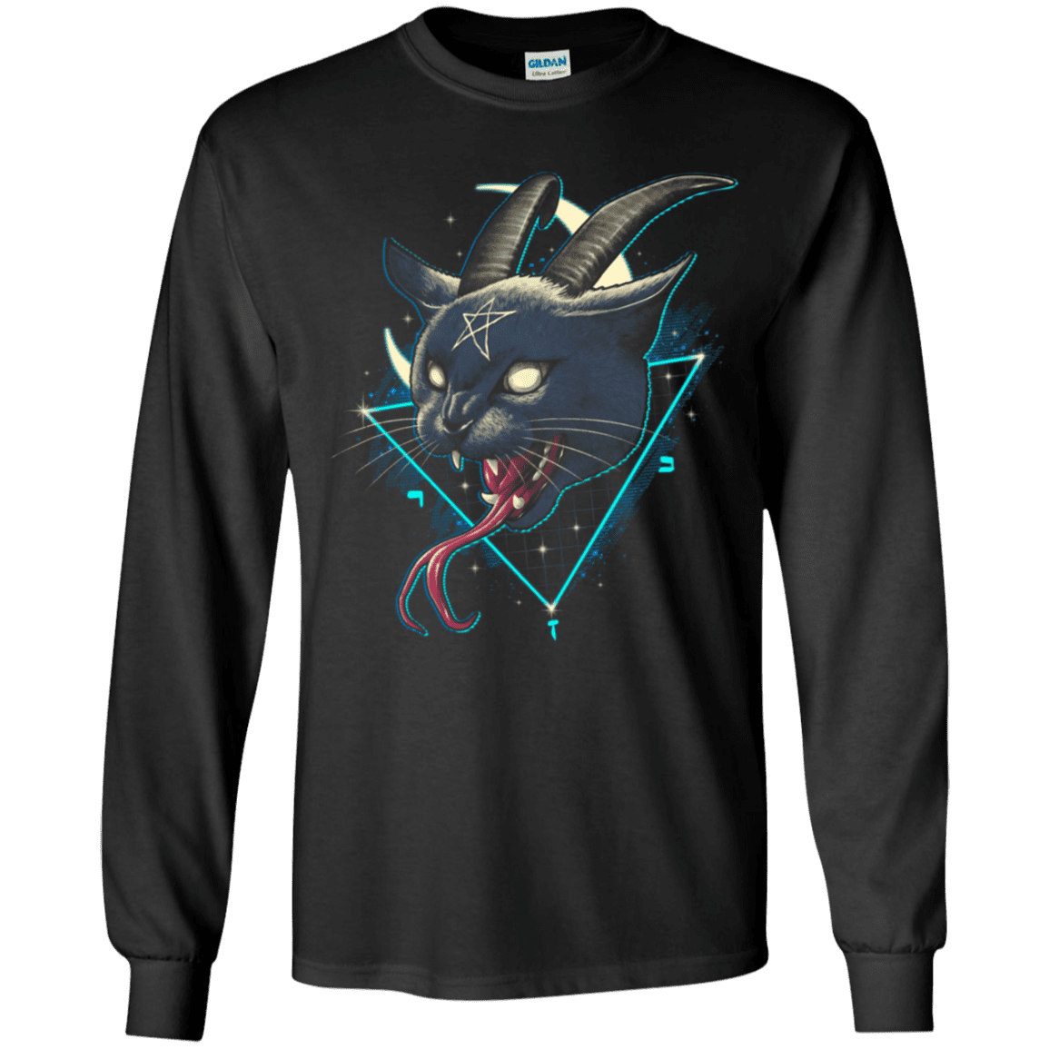 T-Shirts Black / YS Rad Devil Cat Youth Long Sleeve T-Shirt