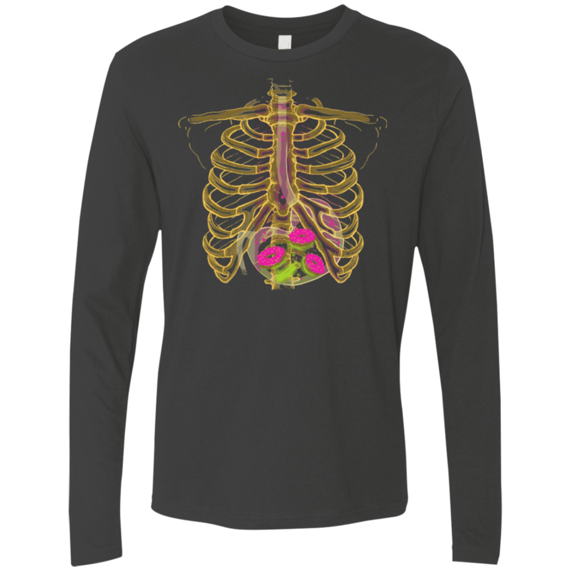 T-Shirts Heavy Metal / Small Radioactive Donuts Men's Premium Long Sleeve