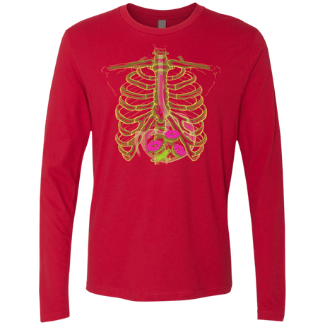 T-Shirts Red / Small Radioactive Donuts Men's Premium Long Sleeve