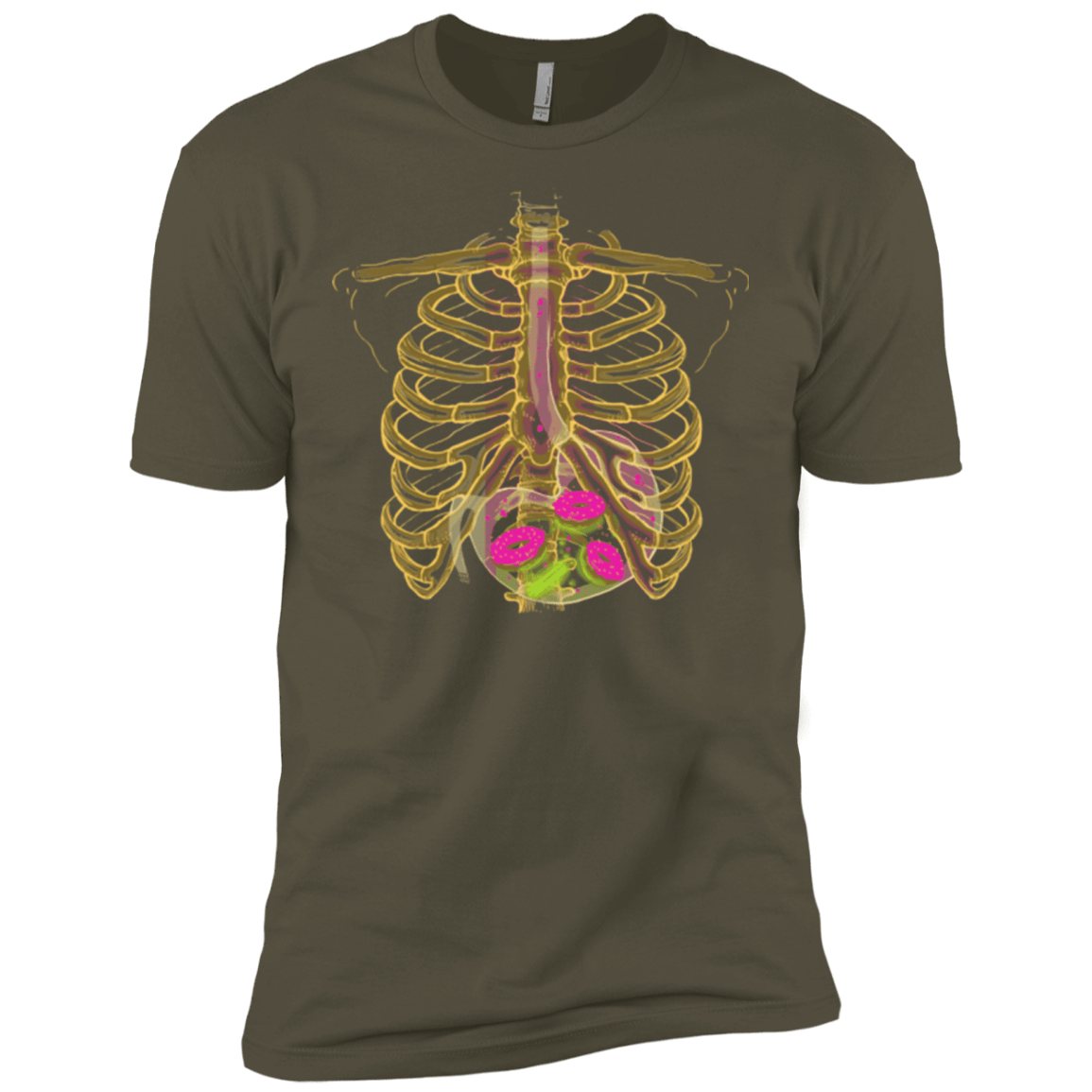 T-Shirts Military Green / X-Small Radioactive Donuts Men's Premium T-Shirt