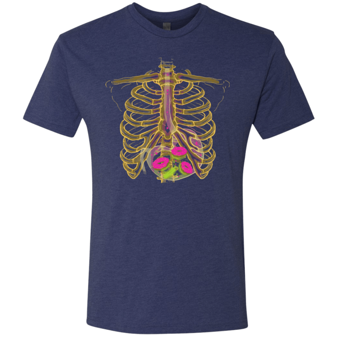 T-Shirts Vintage Navy / Small Radioactive Donuts Men's Triblend T-Shirt