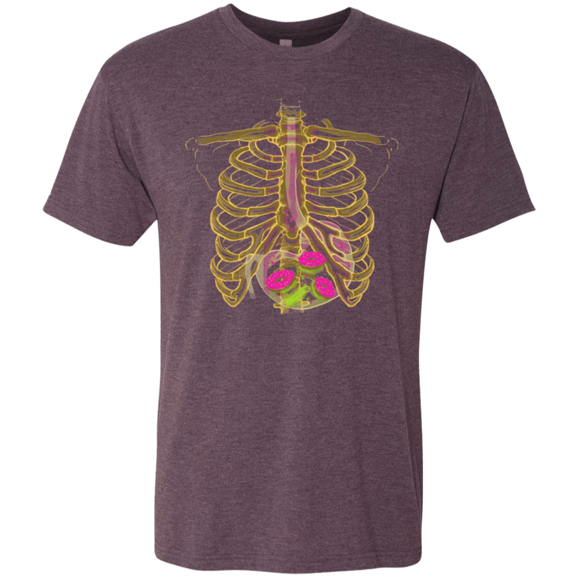 T-Shirts Vintage Purple / Small Radioactive Donuts Men's Triblend T-Shirt