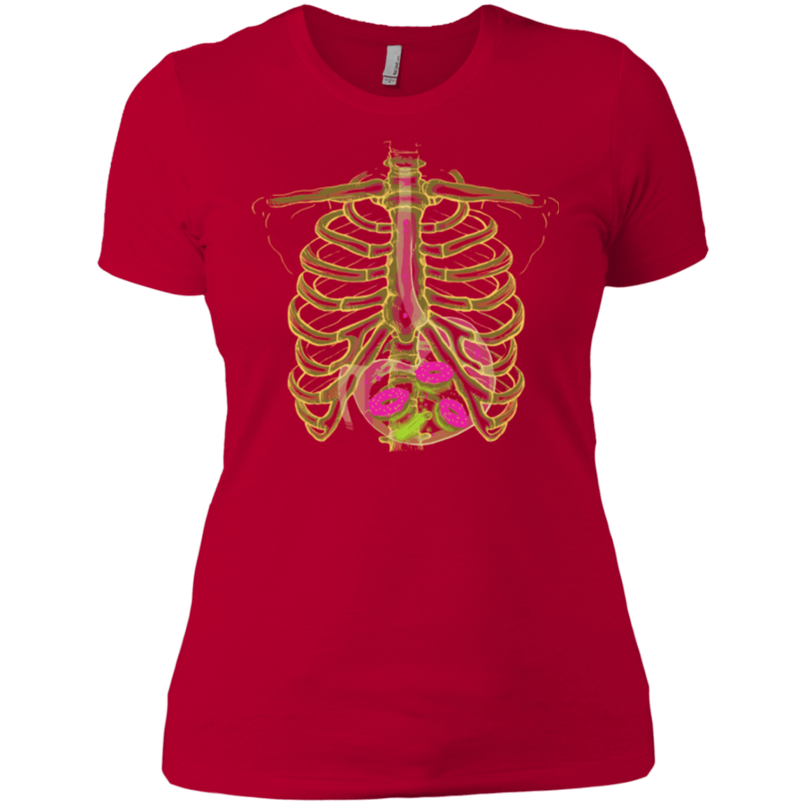 T-Shirts Red / X-Small Radioactive Donuts Women's Premium T-Shirt